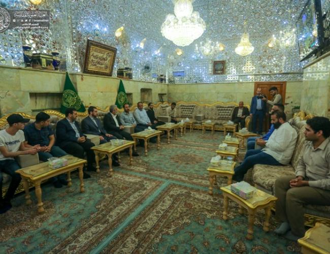 لقاء مع وفد شعبة الانترنت في العتبة العباسية المقدسة 