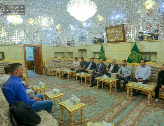 لقاء مع وفد شعبة الانترنت في العتبة العباسية المقدسة 